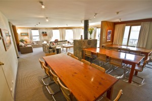 Accommodation_Attunga_L3_Dining_Lounge Accommodation Attunga Dining Room, Open Fire and Lounge on Level 3
